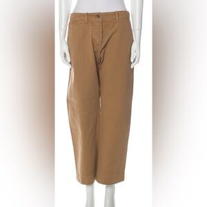 Nili Lotan Brown Cotton Trousers
